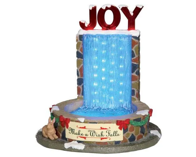 lemax-frozen-fountain-miniatur-brunnen-weihnachtsdorf image 1