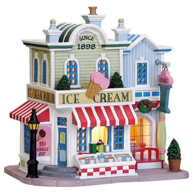 lemax-ice-cream-parlour-miniaturhaus image 1