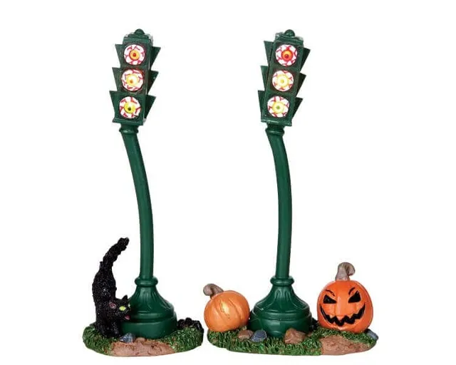 lemax-spooky-traffic-light-halloween-ampel-f-r-spooky-town image 1