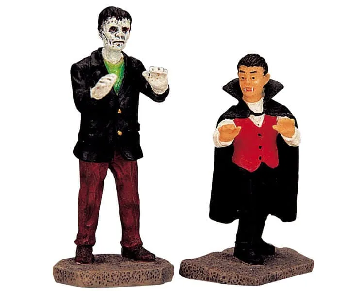 lemax-vampire-and-zombie-spooky-town-figurenset image 1