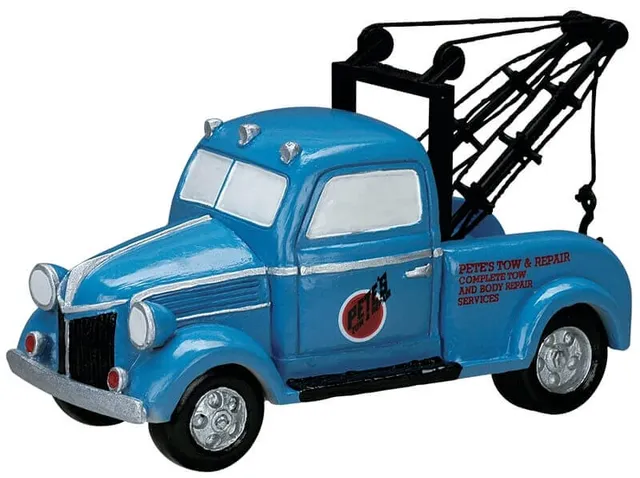 lemax-tow-truck-miniatur-figur-f-r-weihnachtsdorf image 1