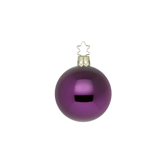 inge-glas-christbaumkugel-royalviolett-glanz-8-cm image 1