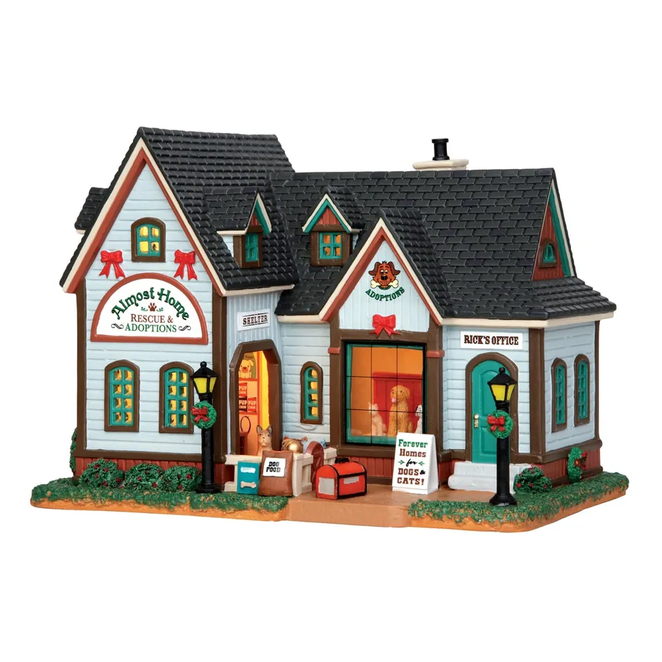 lemax-almost-home-rescue-adoptions-beleuchtetes-dorfhaus image 1