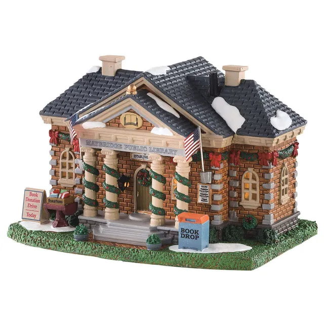 lemax-maybridge-public-library-miniatur-bibliothek image 1
