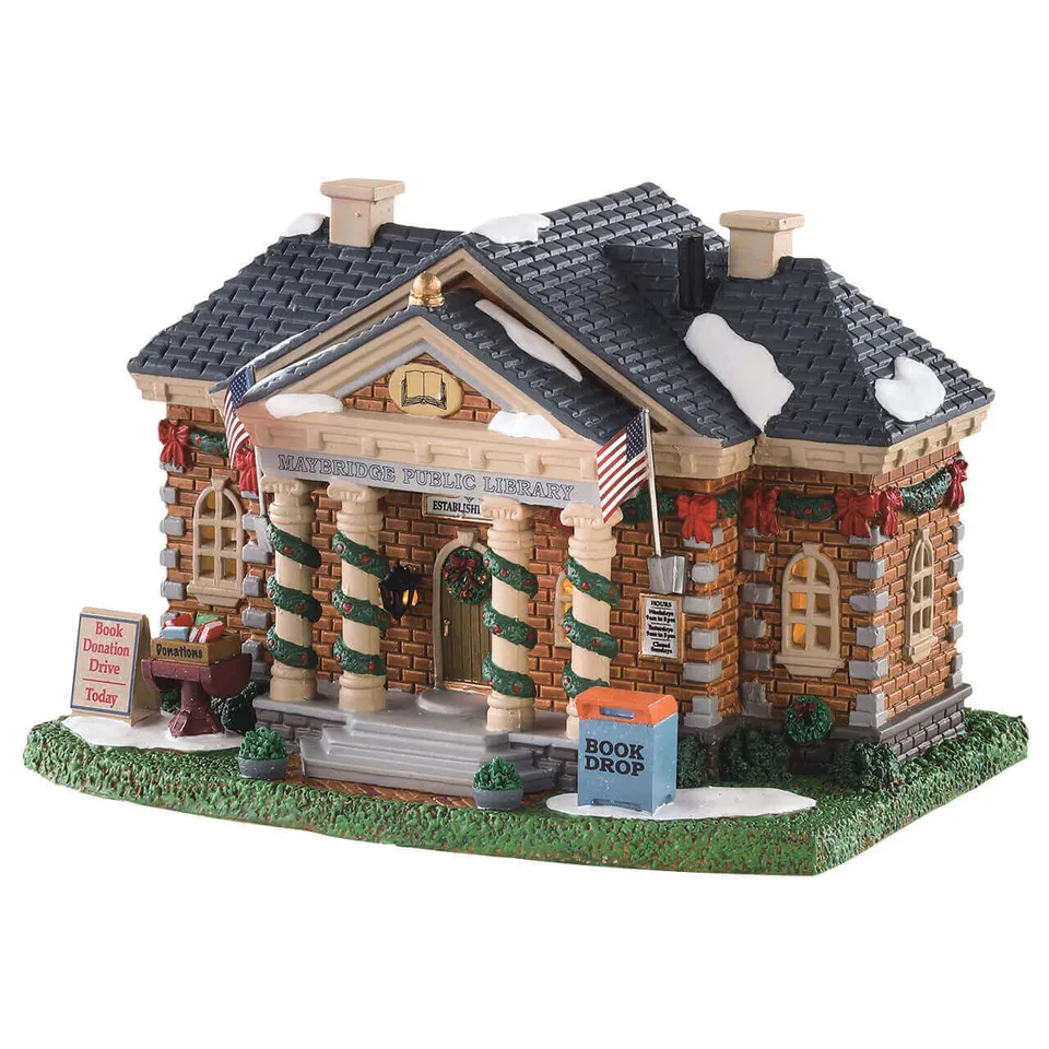 lemax-maybridge-public-library-miniatur-bibliothek image 1