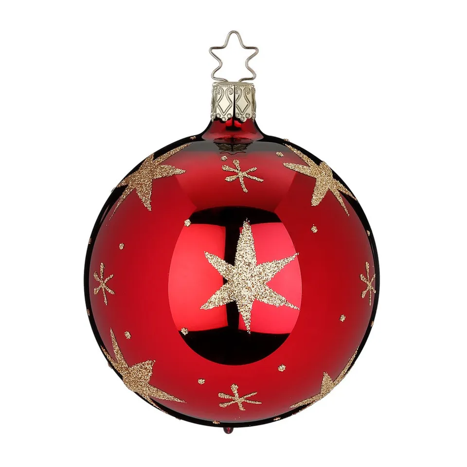 inge-glas-sternenlicht-christbaumkugel-rot-8-cm image 1