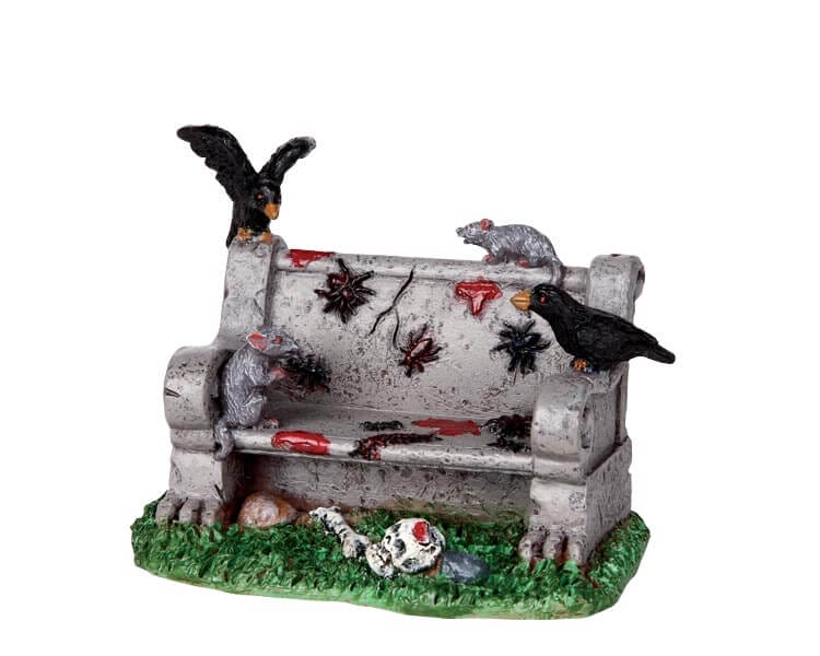 lemax-creepy-park-bench-miniatur-parkbank image 1