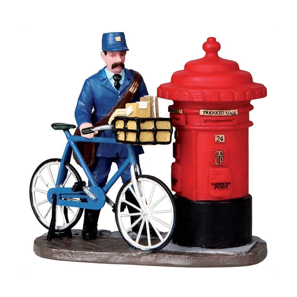 lemax-the-postman-miniatur-brieftr-ger-figur image 1
