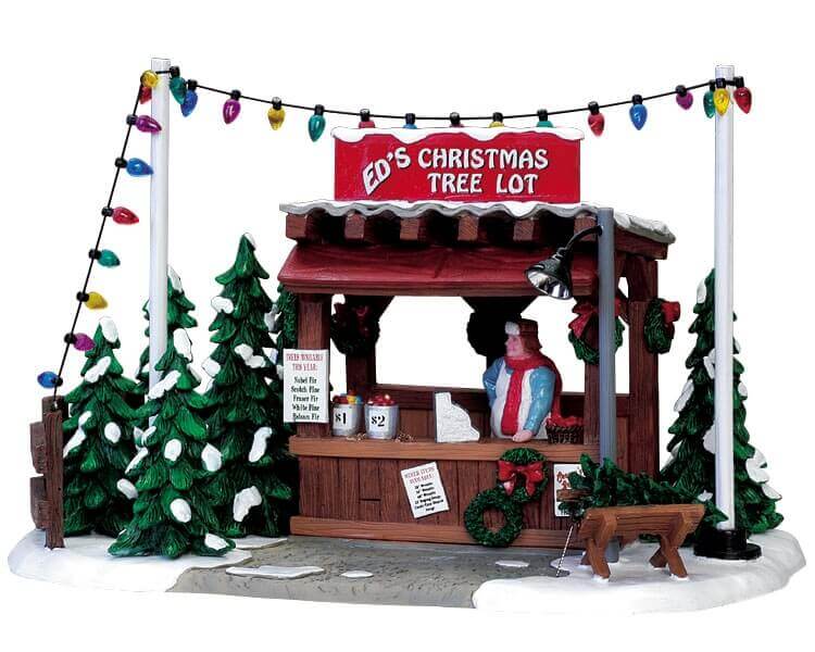 lemax-ed-s-christmas-tree-lot-miniaturszene-weihnachtsdorf image 1