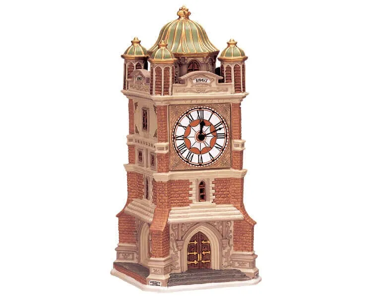 lemax-heritage-park-clock-tower-beleuchteter-miniatur-uhrturm image 1