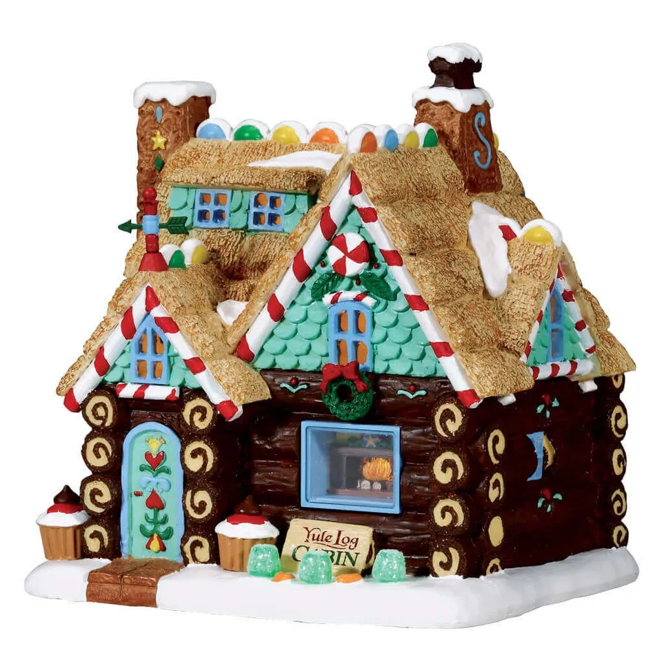 lemax-yule-log-cabin-beleuchtetes-haus-f-r-sugar-n-spice image 1