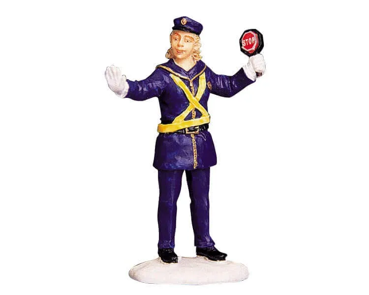 lemax-the-crossing-guard-miniaturfigur-sch-lerlotse image 1