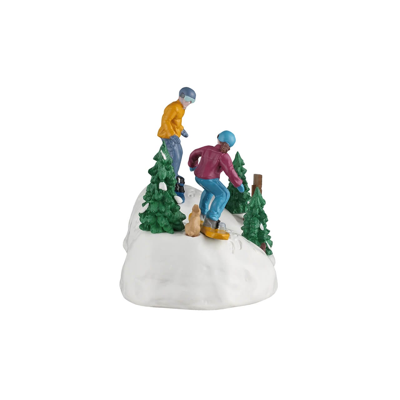 lemax-snowboarding-practice-vail-village-miniatur-szene image 2