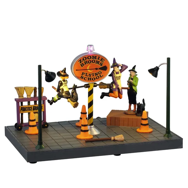 lemax-zoomie-brooms-flying-school-spooky-town-figur image 1