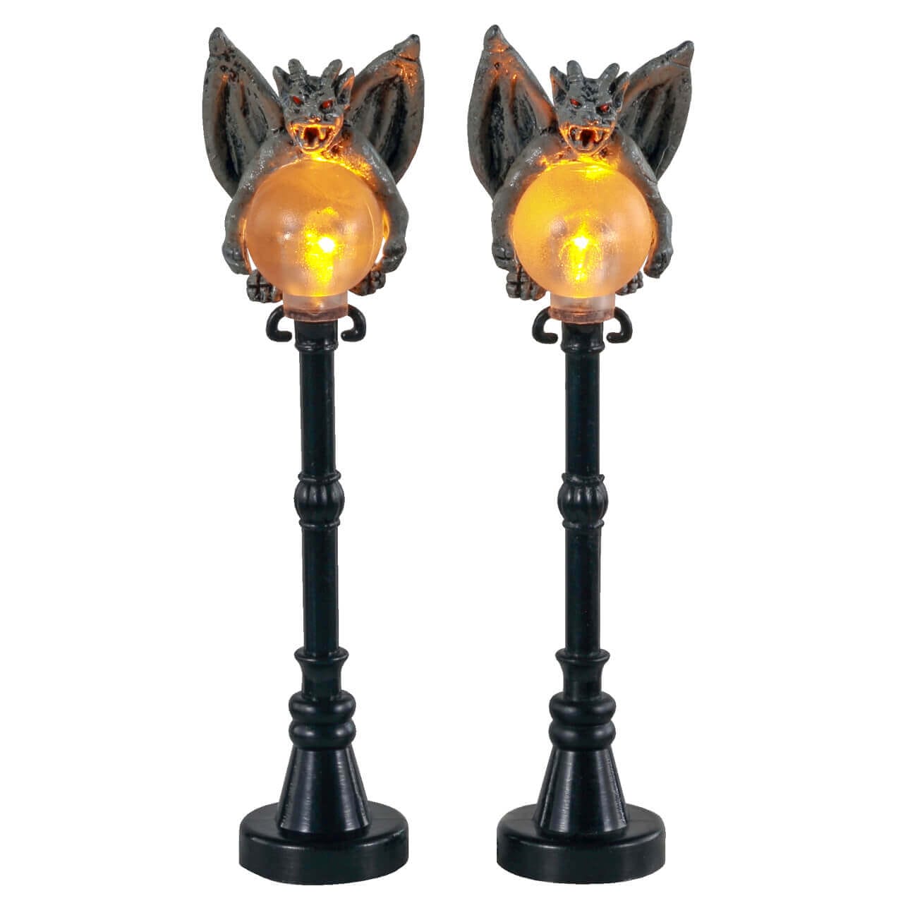 lemax-gargoyle-lamp-post-beleuchtete-laterne-spooky-town image 1