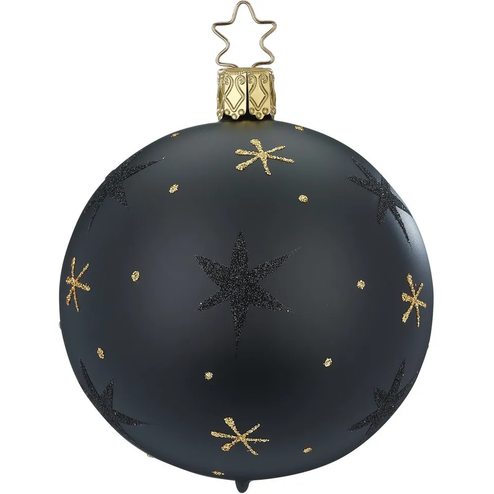 inge-glas-sternenhimmel-christbaumkugel-10-cm-schwarz image 1