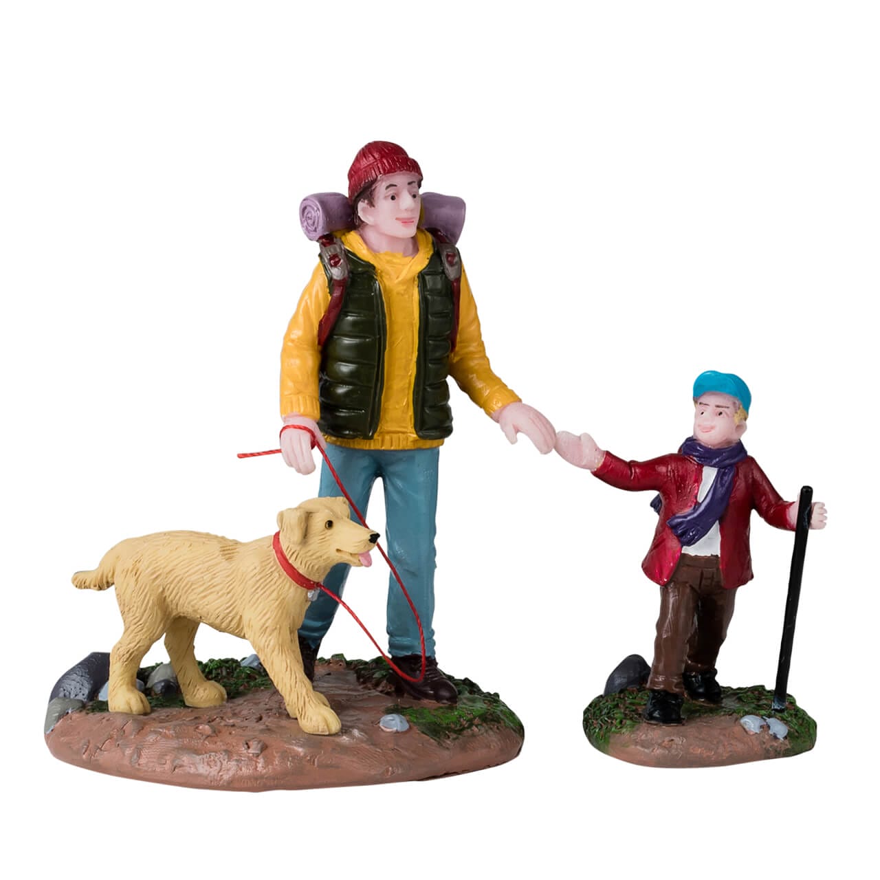 lemax-hiking-buddies-vail-village-vater-sohn-hund image 1