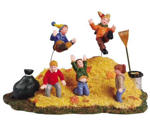 lemax-leafpile-frolic-miniatur-figur-herbst image 1