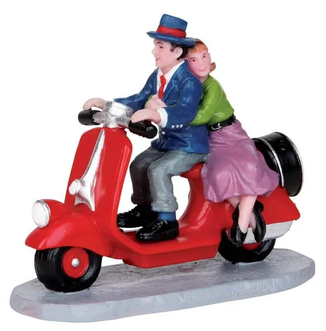 lemax-scooter-ride-miniatur-figur-f-r-weihnachtsdorf image 1