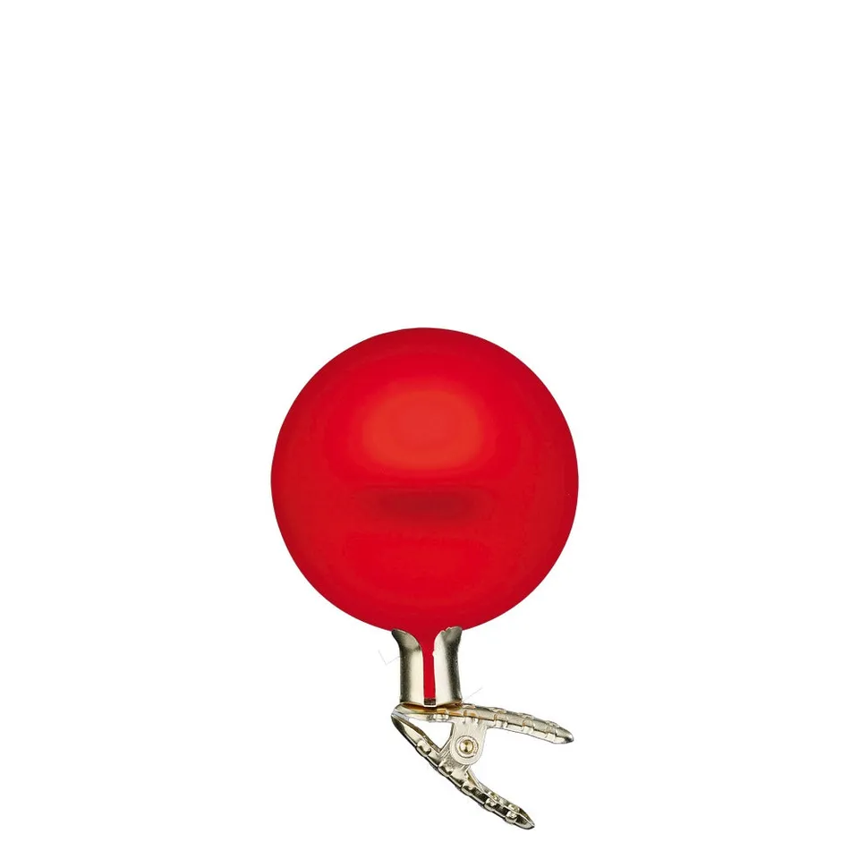 inge-glas-kugeln-auf-clip-rot-matt-christbaumkugel-8-cm image 1