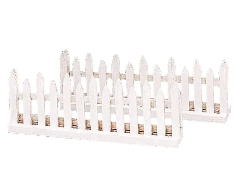 lemax-wooden-fence-set-of-2-holzlattenzaun-f-r-winterdorf-und-weihnachtsdeko image 1