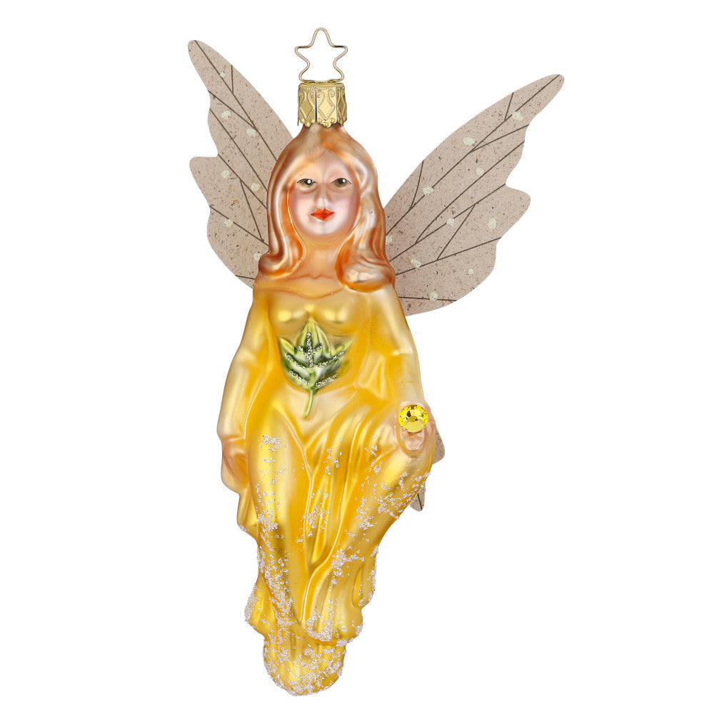 inge-glas-sitara-christbaumkugel-15-5-cm-gelb image 1