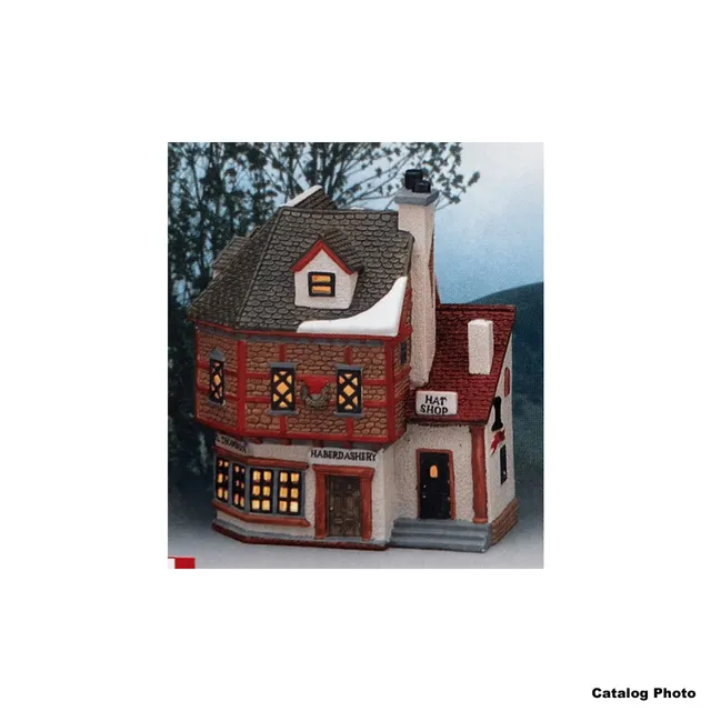lemax-greg-s-haberdashery-hat-shoppe-miniatur-hutladen-haus image 1