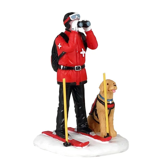 lemax-ski-patrol-figur-skifahrer-mit-hund-und-fernglas-f-r-vail-village image 1