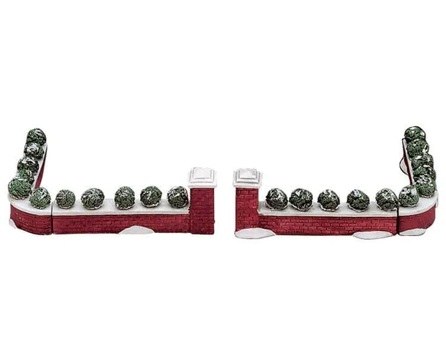 lemax-brick-wall-set-of-6-miniatur-ziegelmauern image 1