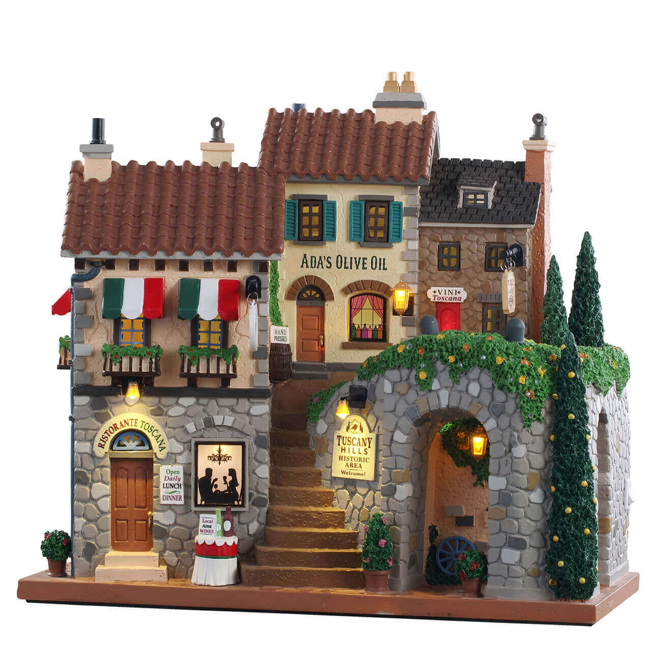 lemax-tuscany-hills-beleuchtetes-miniatur-dorfhaus image 1