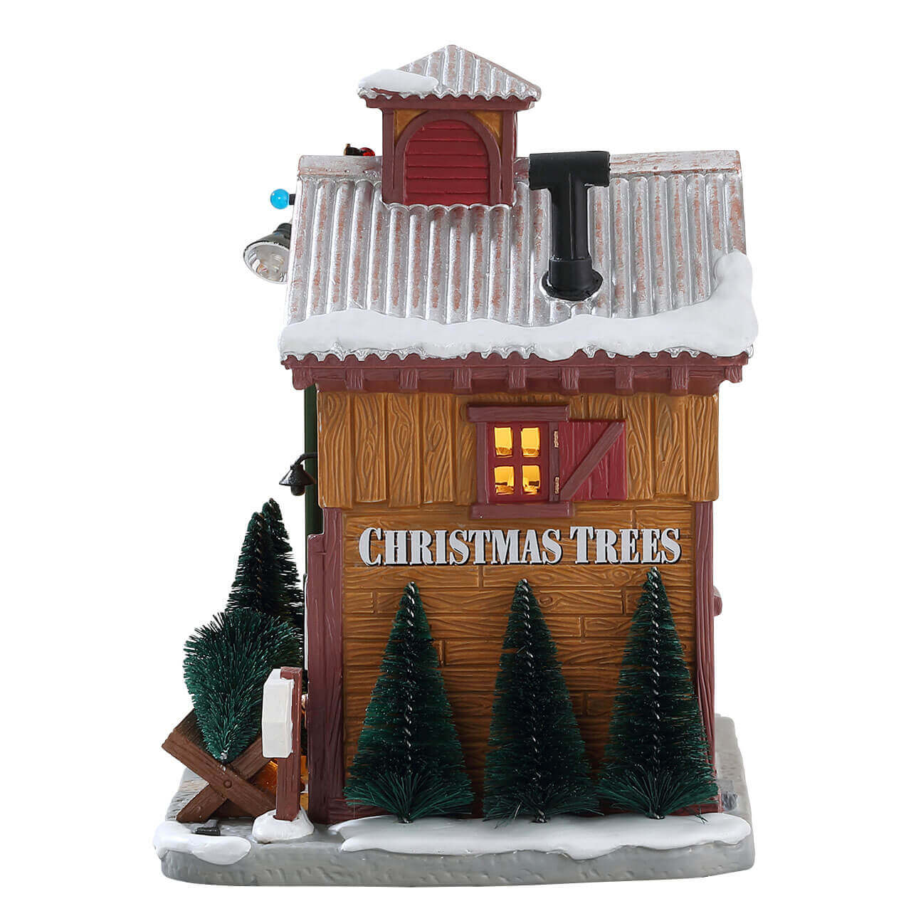 lemax-henrys-christmas-tree-farm-beleuchtetes-weihnachtshaus image 2