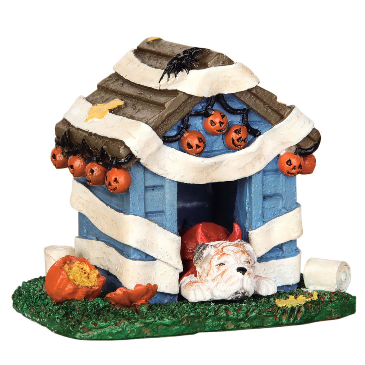 lemax-tricked-out-doghouse-figur-spooky-town-miniatur image 1