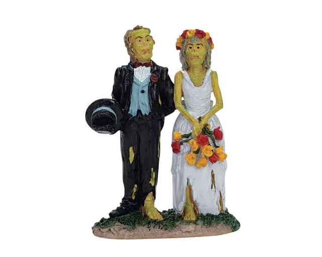 lemax-zombie-bride-groom-spooky-town-figuren-set image 1