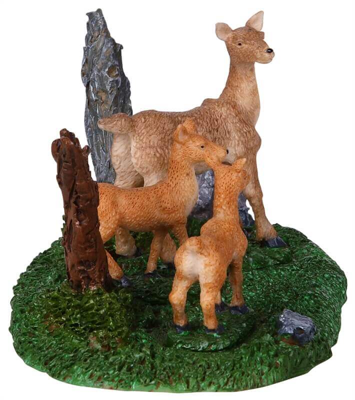 lemax-a-doe-and-her-fawns-miniatur-rehfamilie image 3