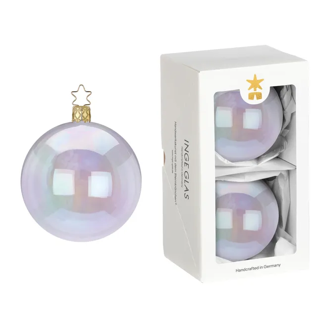 inge-glas-christbaumkugeln-irisierend-glasklar-10-cm image 1