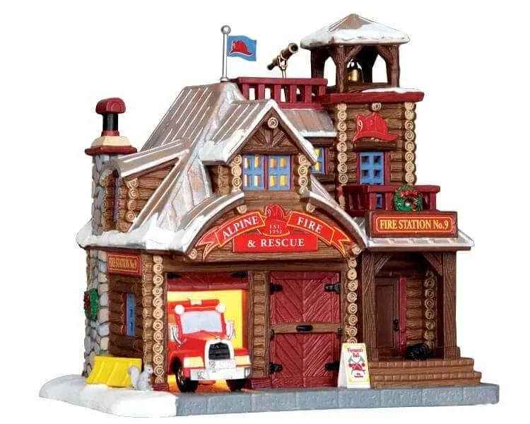 lemax-alpine-fire-station-holidays-seasons-miniaturhaus image 1