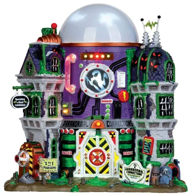 lemax-ghost-containment-building-spooky-town-gro-geb-ude image 1
