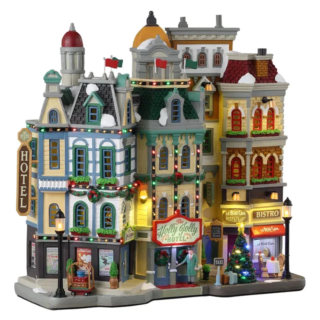 lemax-the-holly-jolly-hotel-miniaturgeb-ude-caddington image 1