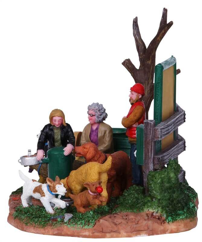 lemax-dog-park-hundepark-miniatur-figurenset image 2