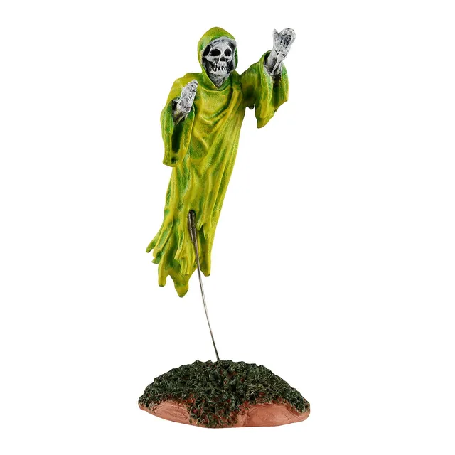 lemax-flying-spectre-halloween-geister-figur-in-gr-n image 1