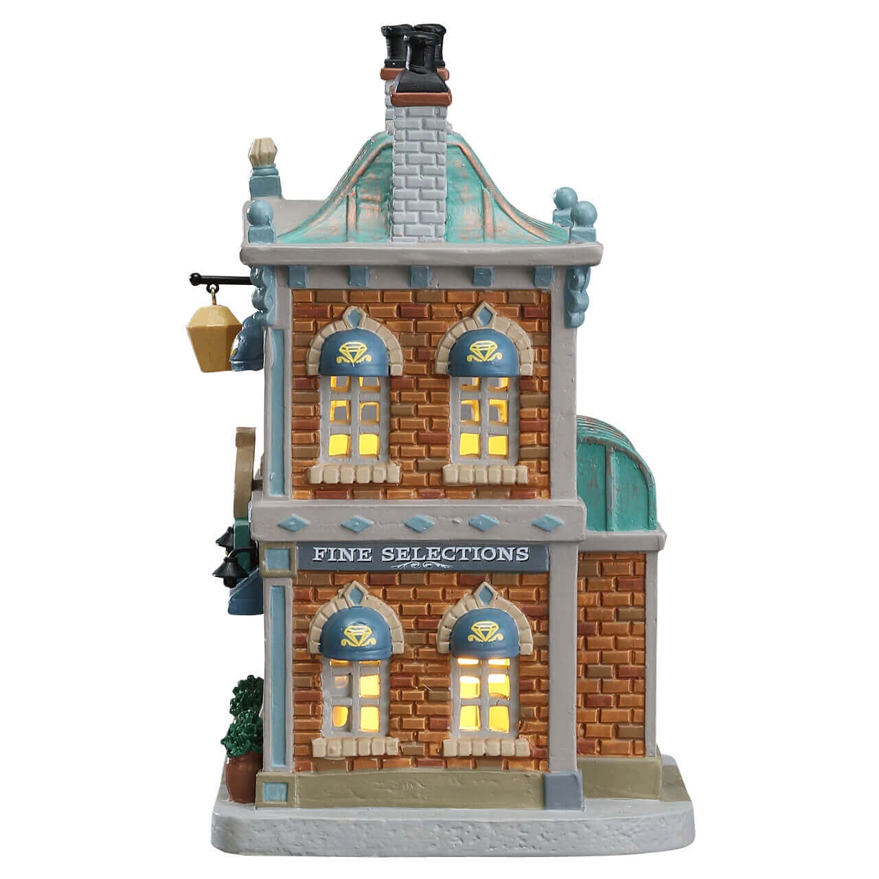 lemax-a-cut-above-jewelers-beleuchteter-juwelierladen-miniaturhaus image 2