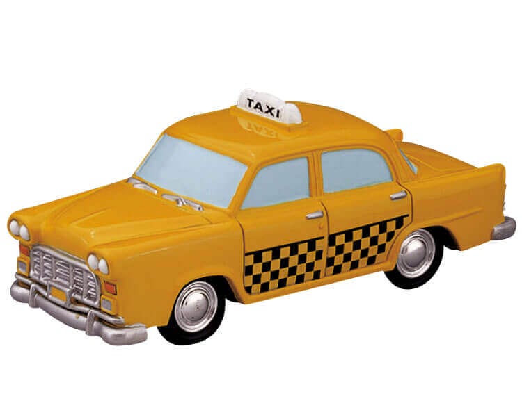 lemax-taxi-cab-weihnachtsdorf-fahrzeug image 1