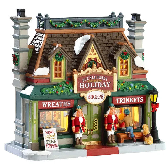 lemax-buckleberry-holiday-shoppe-miniatur-weihnachtshaus image 1