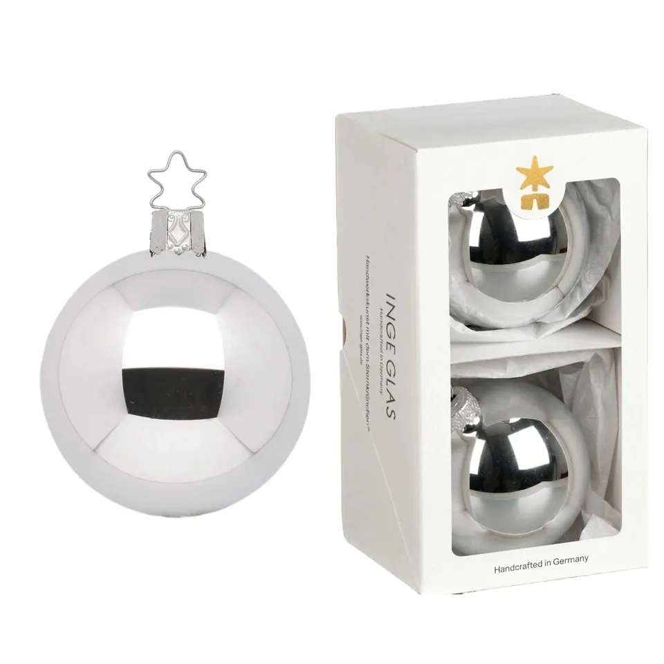 inge-glas-manufaktur-christbaumkugeln-silber-glanz-10-cm image 1