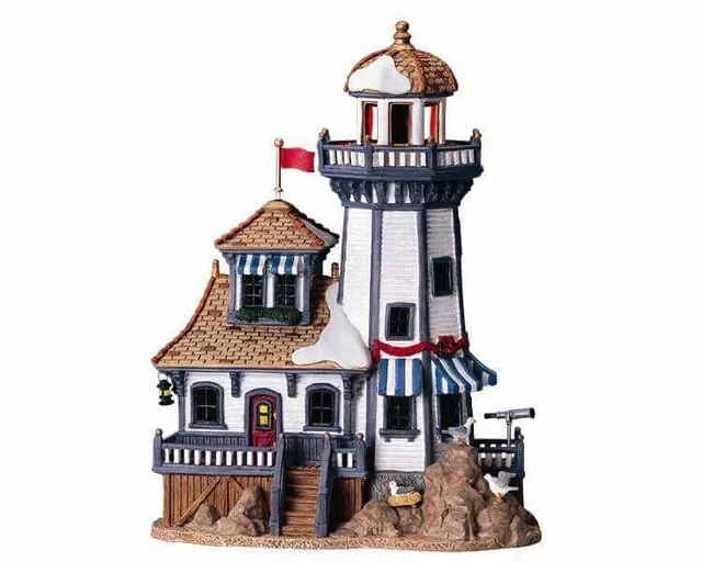 lemax-bird-rock-lighthouse-leuchtturm-geb-ude image 1