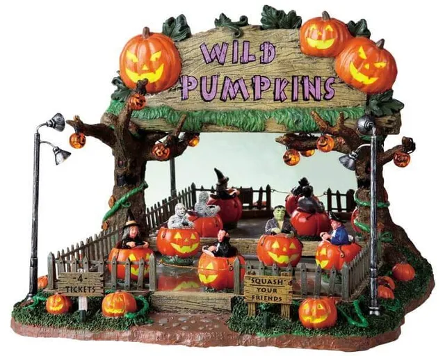 lemax-wild-pumpkin-ride-spooky-town-fahrgesch-ft-miniaturhaus image 1