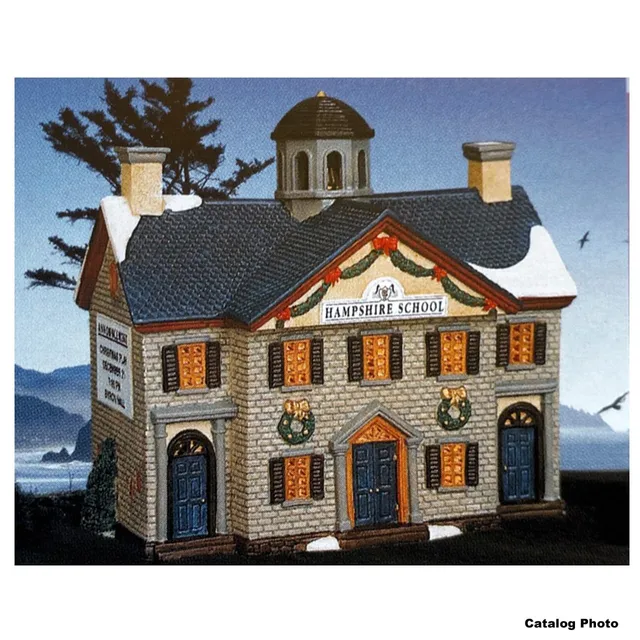 lemax-hampshire-school-miniaturhaus-weihnachtsdorf image 1