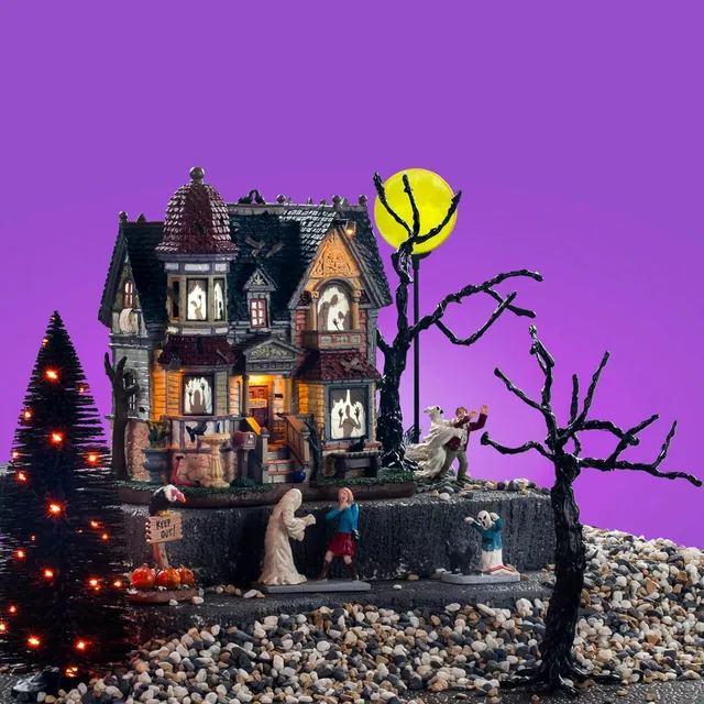 lemax-the-house-of-shadows-set-spooky-town-miniaturhaus image 1