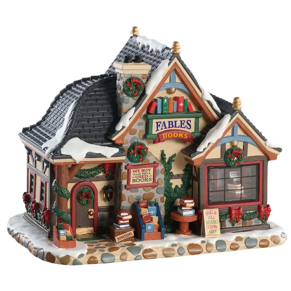 lemax-fables-bookstore-miniaturhaus image 1
