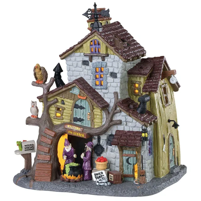lemax-witch-and-warlock-residence-spooky-town-hexenhaus image 1